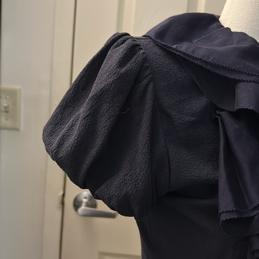 Ralph Lauren Midnight Blue Blouse Size Small - Picture 6 of 14